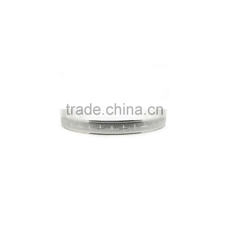 Stainless steel bangle wholesale plain engraved round bracelet