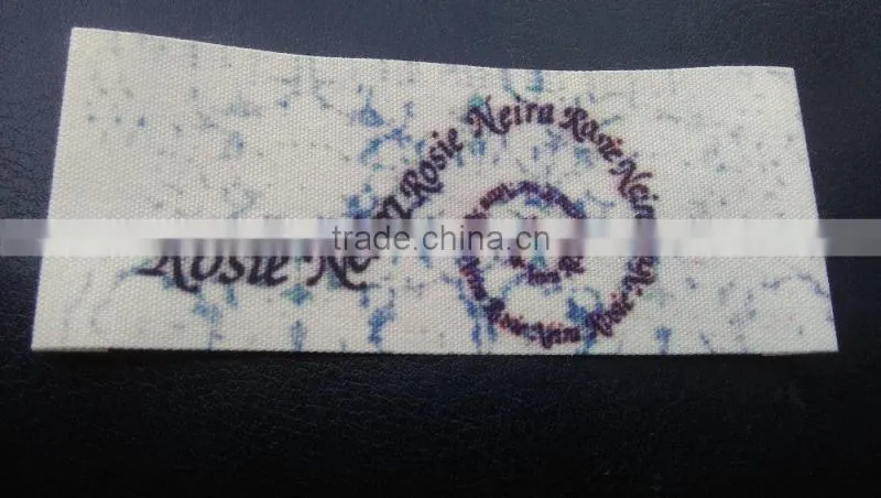 custom good quality side fold laundry label for garment