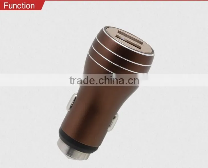 Hammer Design RoHS CE FCC Certified Quick Charge Adapative Perfect Electric Travel Dual USB Vehicle Charger