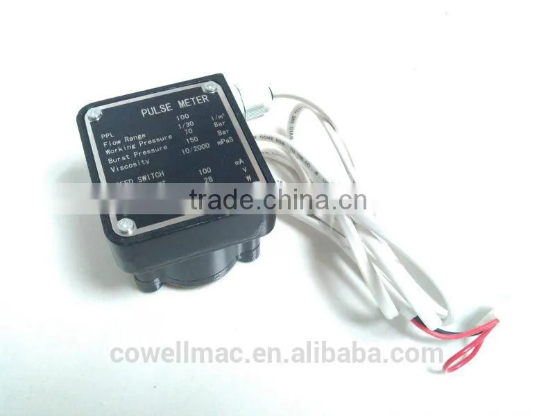 1/2 inch oval gear fuel flow meter with pulser