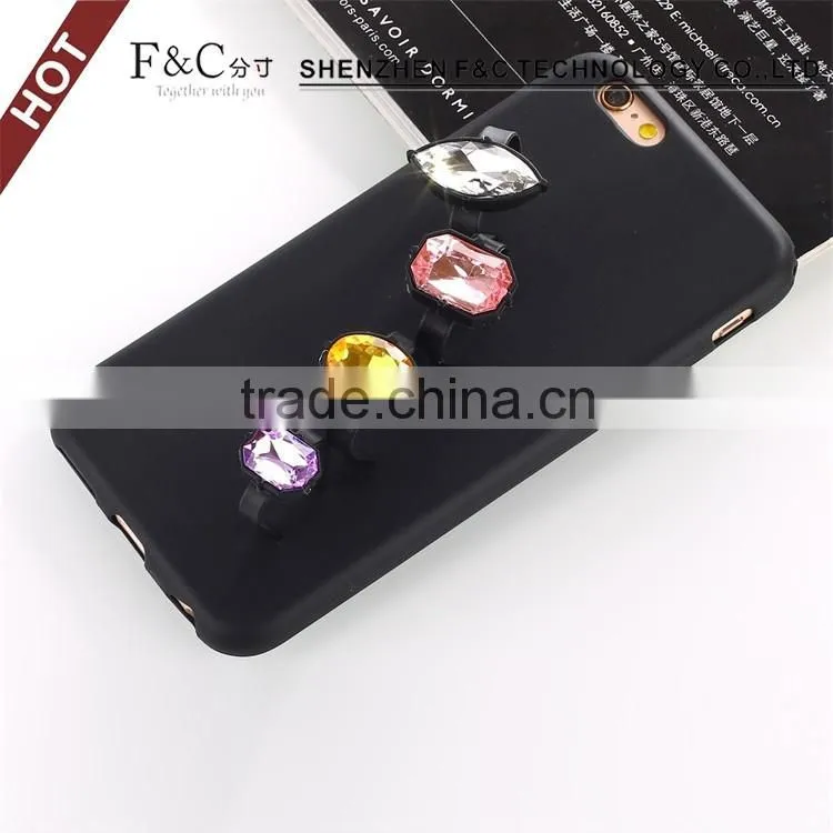 full body phone case for iphone 6 luxury protective diamond cell phone case for iphone 6