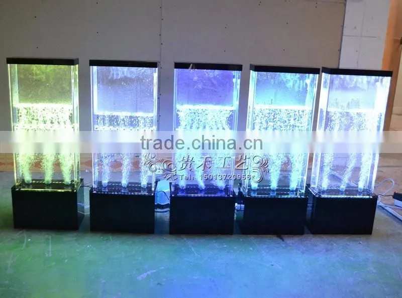 7 RGB LED small water bubble spot panels water wall room divider