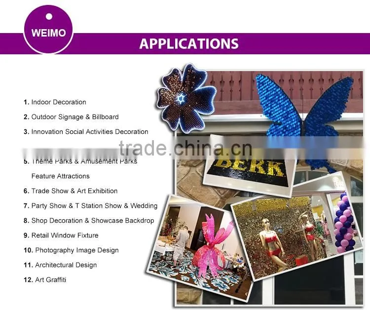 popular shining wedding stage decoration