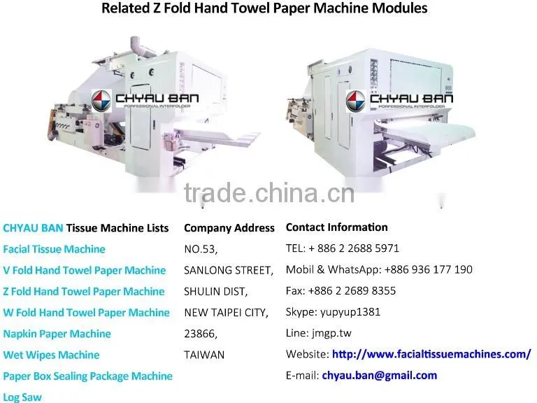 Automatic Z Fold Hand Towel Paper Packing Machine