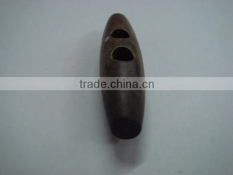 2014 hot sale 2 holes big wood horn button for clothes