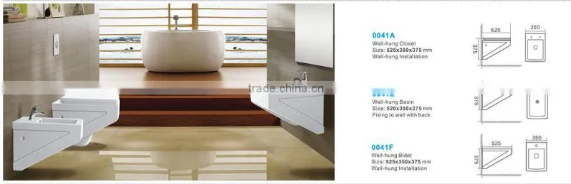 Made in china bathroom design ceramic toilet set