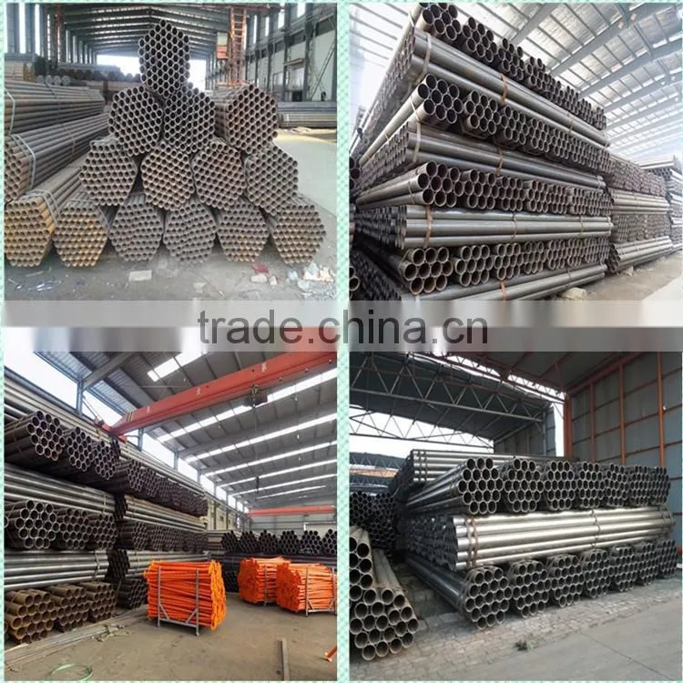 ansi b36.10 astm a106 b black steel pipe, tianjin factory welded black steel pipe/tube stk400