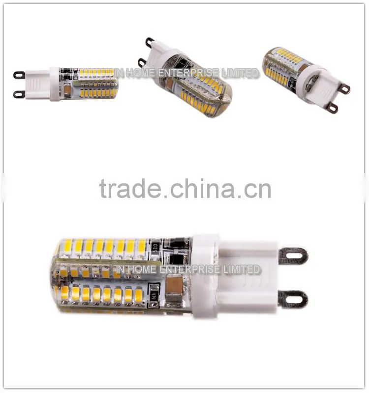 high quality Silicone G9 LED Bulb, DC12/24V g9 led light with CE ROHS