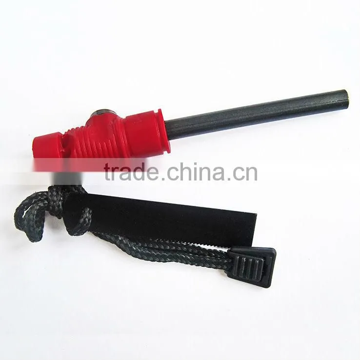 latest multi-function suvival magnesium rods flint stone with copass and knife
