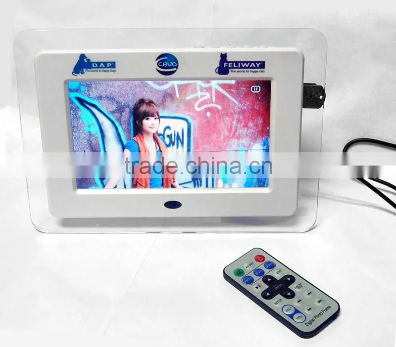Multi-function 7 Inch Digital Photo Frame for Picture Display