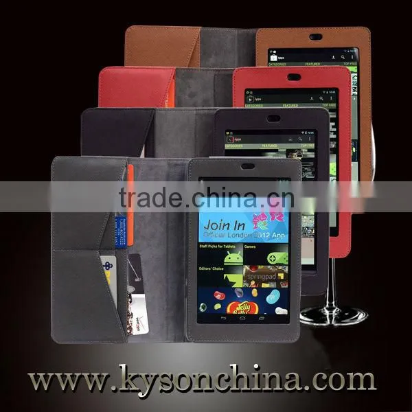 Multiangle stand leather tablet case for google nexus 7