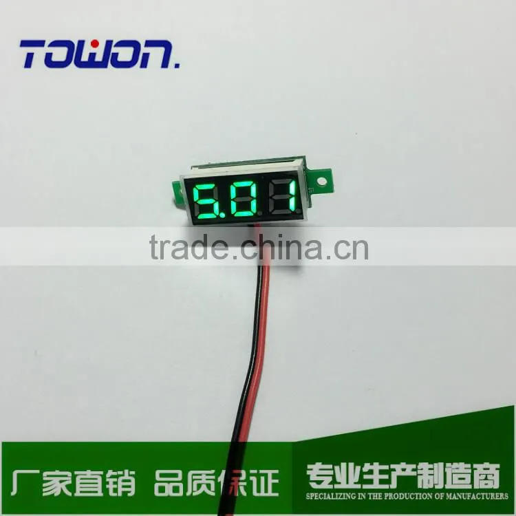 V18D 3Digits Blue(3-30v) Red(2.5-30V) Green(2.7-30V) LED DC Voltmeter for Battery Voltage