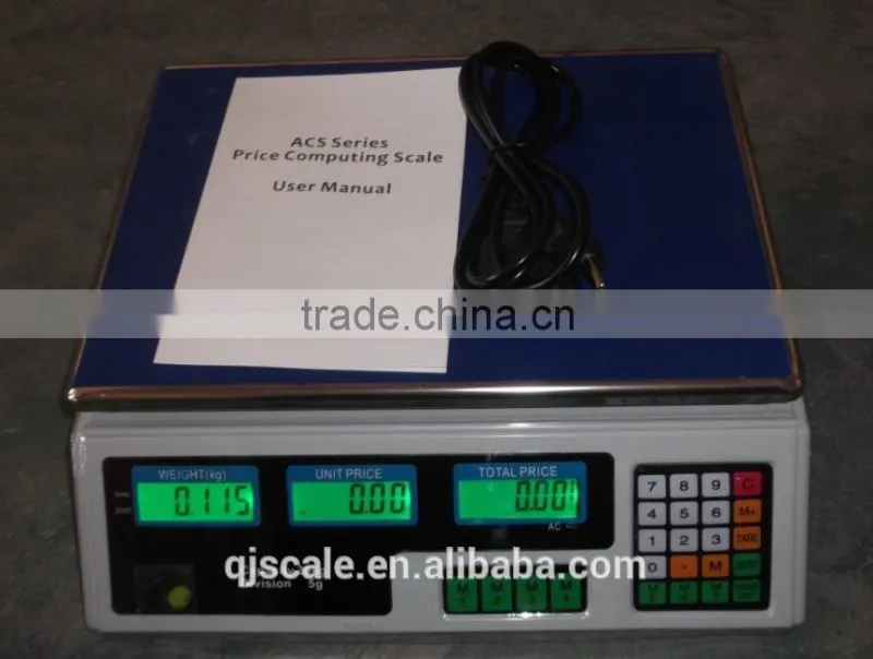 electronic digital price computing scale for market useage or household