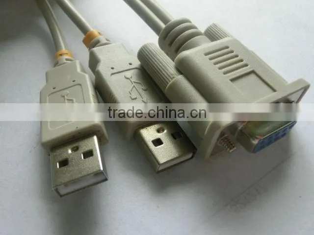 durable DB9 trans 2xUSB AM combined cable