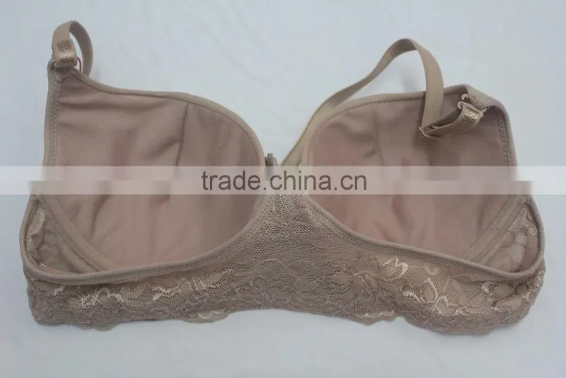 Front Closure South America Lace Back Transparent Bra Models