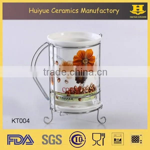 ceramic utensil holder, ceramic knife and fork holder, ceramic cutlery holder