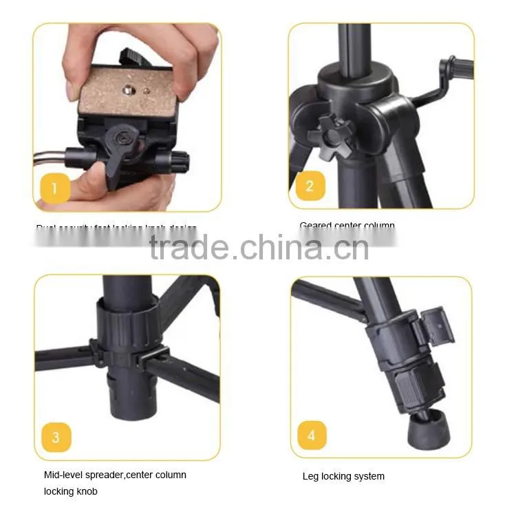 China wholesaler compact tripod for professional camera in China VT-1500