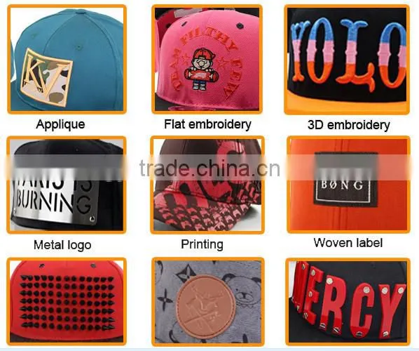 New Style 6 Panels Custom Designed Snapback Dye Sublimation Hip Hop Snapback Cap/Hat