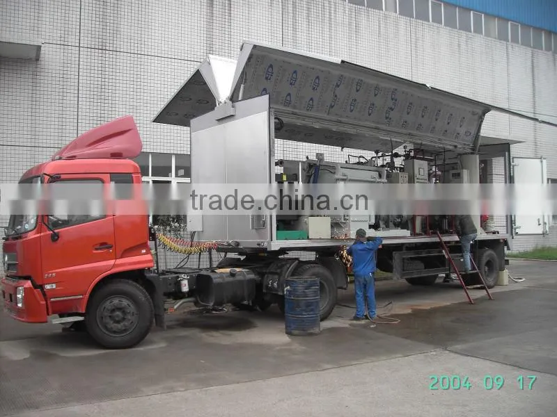mobile type of hospital waste treatment