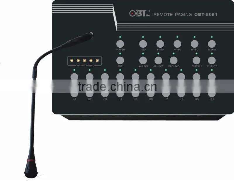 OBT-8051 Public Address PA System Remote Control Paging Microphone