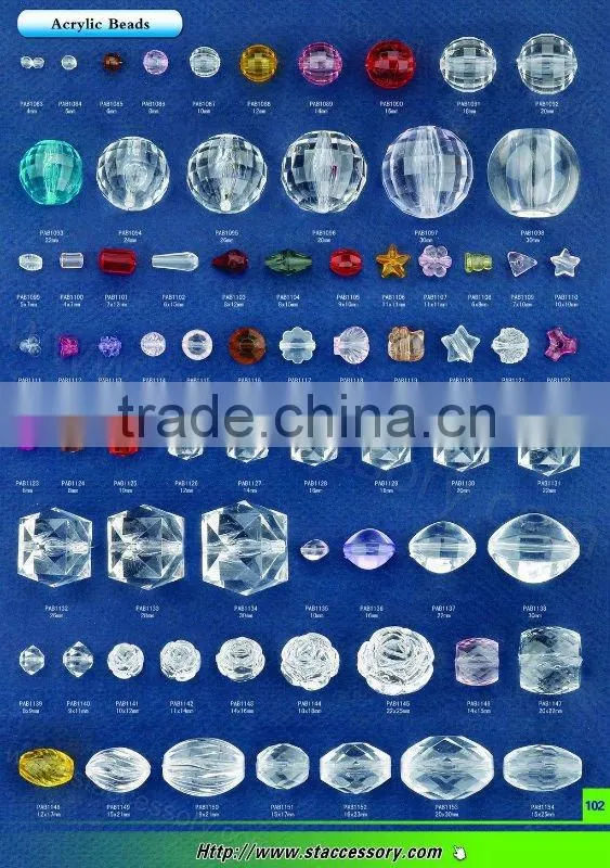 Acrylic bead for making bracelets and necklace