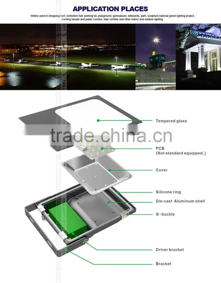 Shenzhen Factory Promotional Price Meanwell Driver Free Lighting Design 2016 CE Rohs Approved 30W LED Flood Lighting