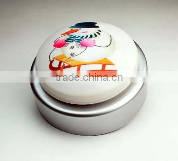 Custom voice recordable sound button, multi sound recordable or pre-recording acceptance
