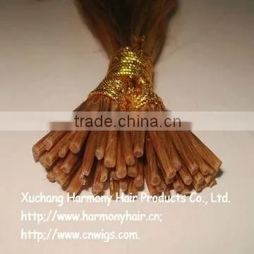 TOP selling curly colorful keratin fusion human hair extensions