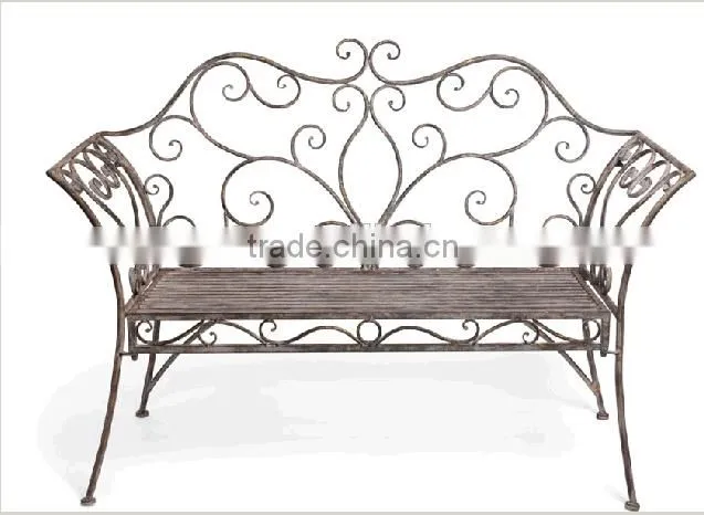 Wholesale antique wrought iron garden chairs