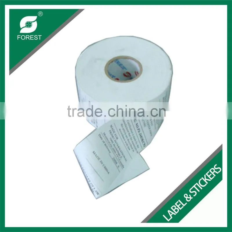 CHINA FACTORY SUPPLY CLEAR COSMETIC BARCOADE LABEL IN ROLL