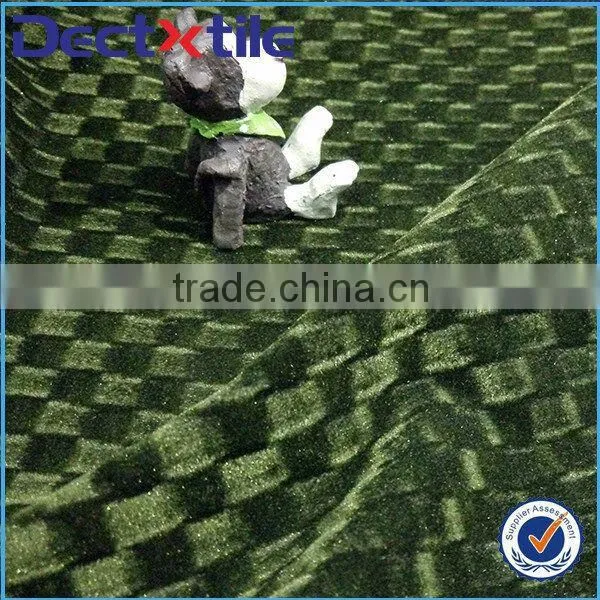 New design jacquard fabric polyester resign flocked fabric with high quality