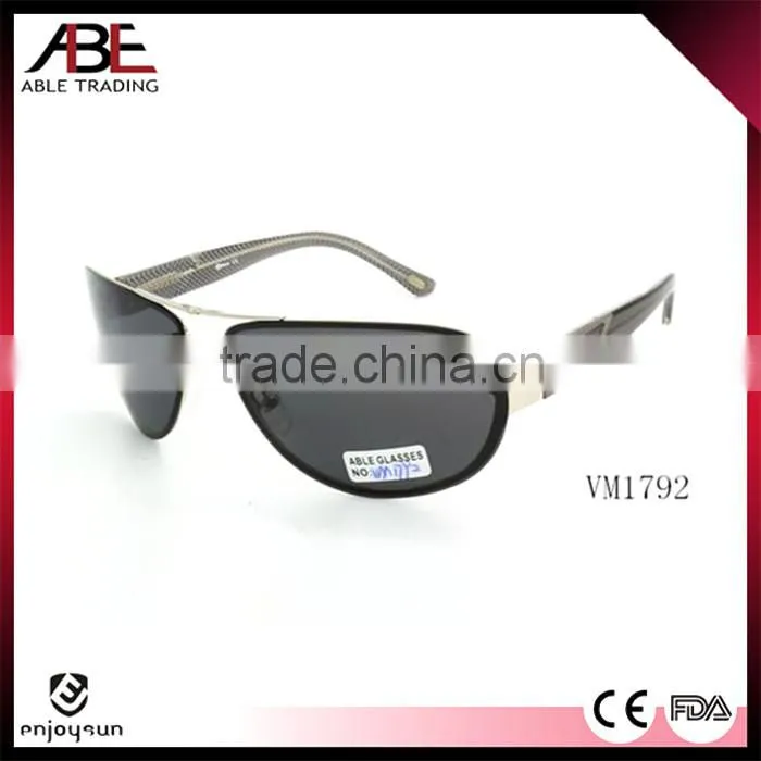 2016 for men classic uv400 lens polarized fashion glasses metal sunglasses promotion eyewear CE outdoor