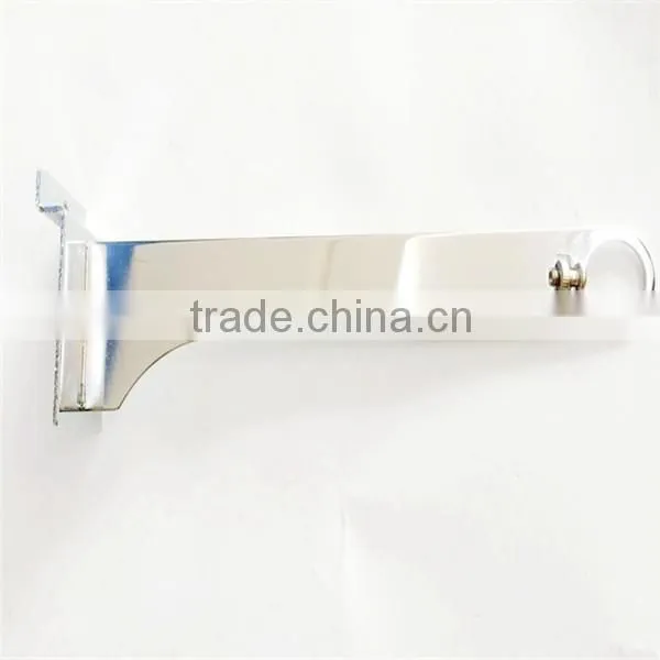 Metal pipe holder slatwall marble shelf bracket
