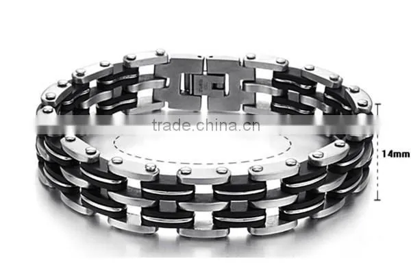 Fashion power energy balance titanium magnetic bracelet for man