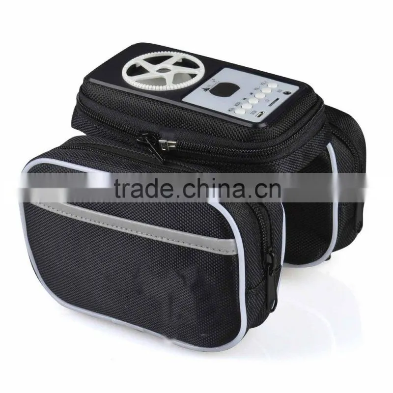 Travel bicycle bag with built-in speaker/bike speaker box