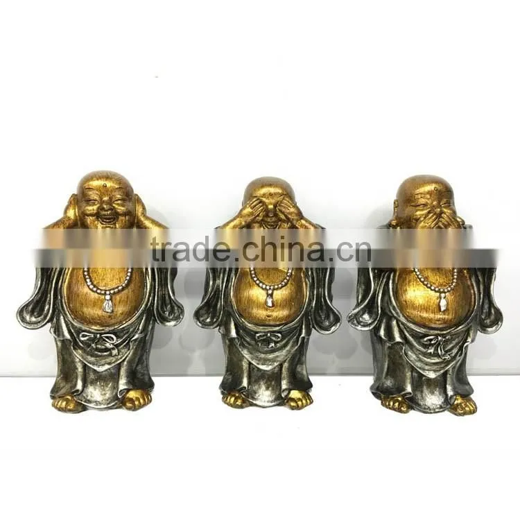Indoor decoration polyresin abstract buddha sculpture for sale