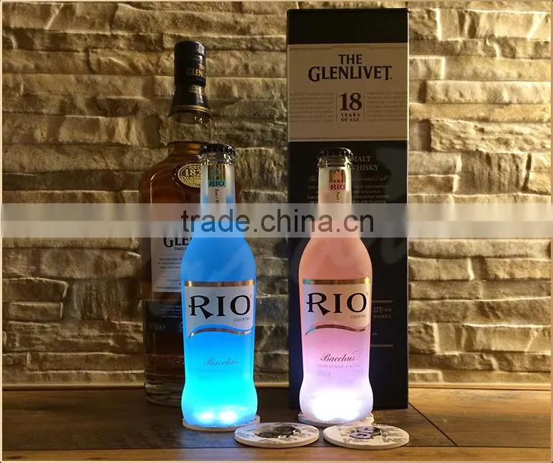 2015 Adhesive stick on led flashing mini sticker for bottle