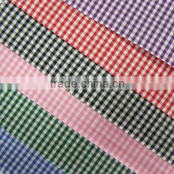 wholesale 100%cotton plaid shirt fabric of yarn dyed