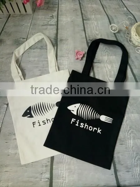 Factory price recyclable 8oz cotton canvas tote bag for shopping