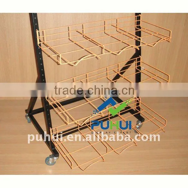 mobile ajustable hat display stand