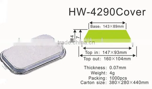 Customize aluminum foil container lid