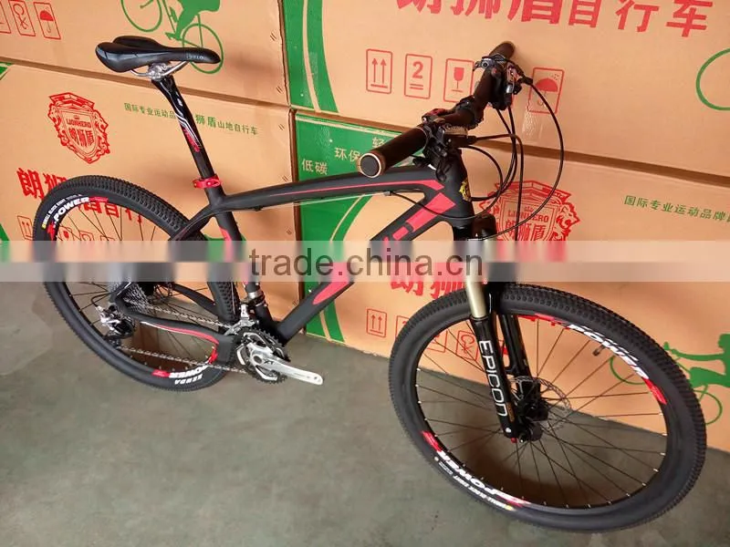 30 high speed 26 inches with double disc brake high carbon fiber Mountain bike