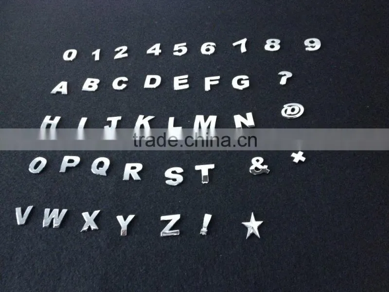 High discount quality cheap chrome metal car badge letters for car emblem,car emblems and letters,Chrome car logo