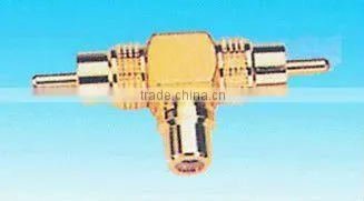 RCA connector brass material nickel plating rohs comliant