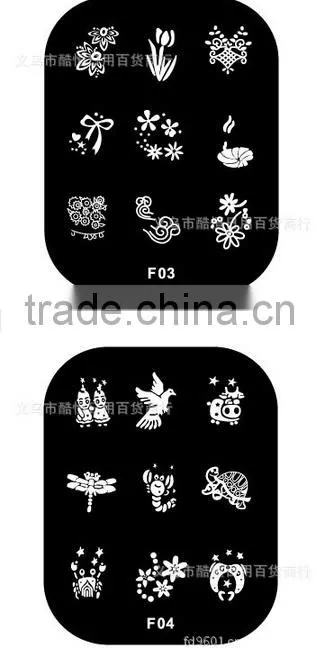 DIY metal stamping nail art