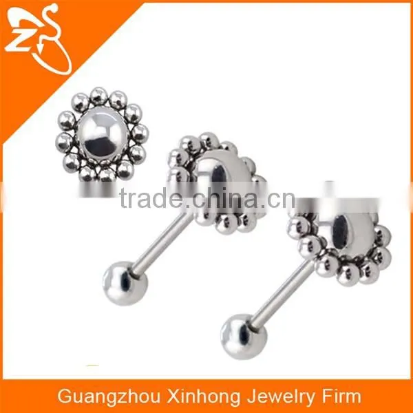 316 L stainless steel fake banana tongue piercing earrings tongue