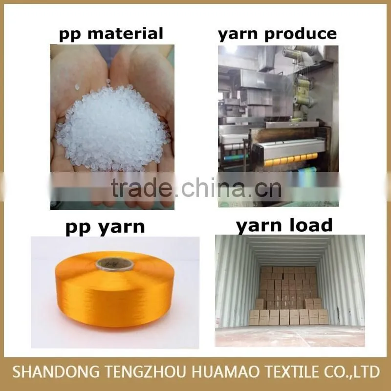 1000D high tenacity pp yarn for rope and webbing