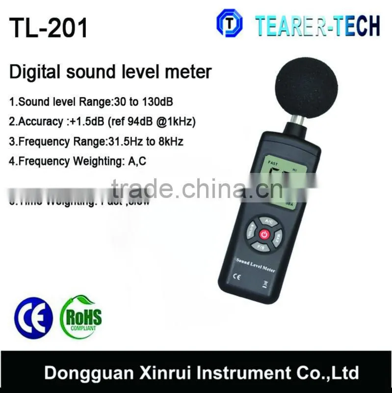 Digital Sound Level Noise Monitor LCD Audio Meter Decibel Tester 30-130dB TL-201