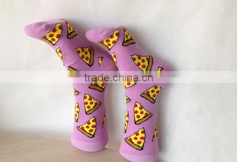 Personalized Custom Logo Stock Hot Sale Lovely Girls Hosiery Romantic Purple Winter Warm Boot Sock