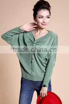 ladies batwing knitted sweater